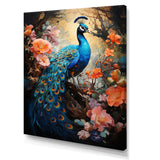 Peacock Luminous - Peacock Living Room Wall Art