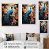Peacock Luminous - Peacock Living Room Wall Art