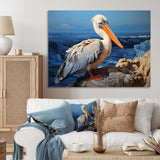 Grey Pelican Pelicans Perch - Pelican Home Decor Art