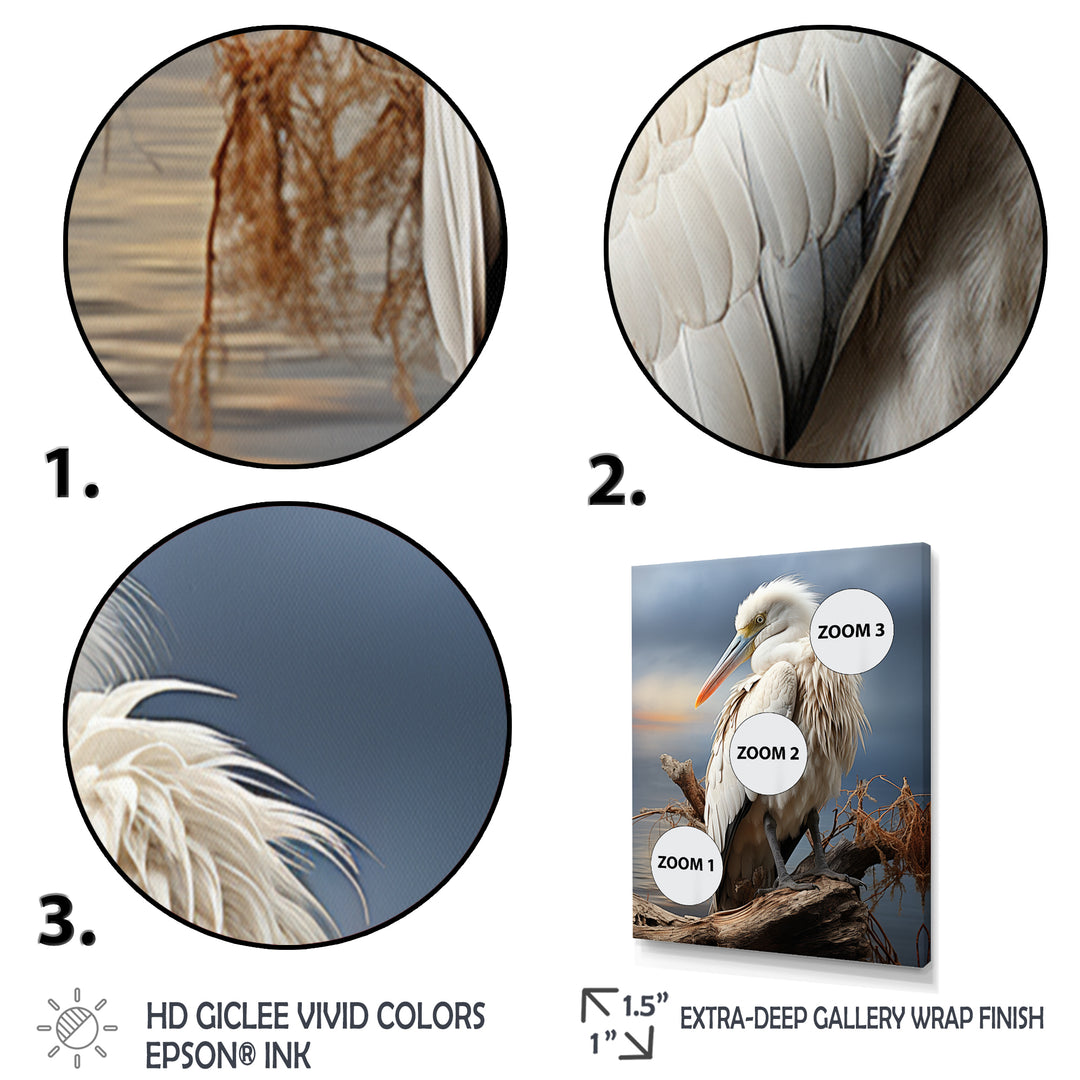 Grey Pelican Tranquil Waters Pelican - Pelican Bedroom Wall Art