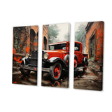 Red Pickup Truck Vintage Hauler III - Multi-Panels