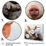 Pig Joyful Oinker - Pig Bedroom Wall Art