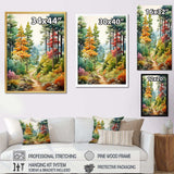 Pine Tree Autumn Symphony III - Floral Canvas Wall Art