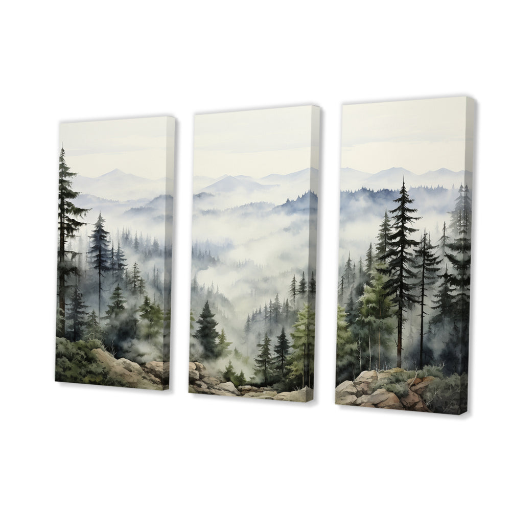 Pine Tree Misty Mountain I - Multi-Panels
