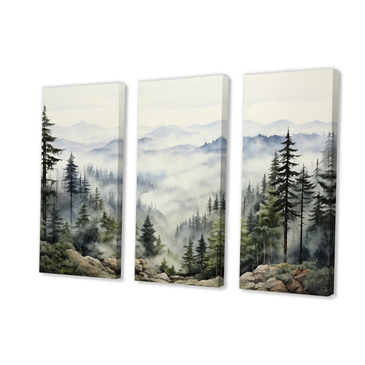 Pine Tree Misty Mountain I - Multi-Panels