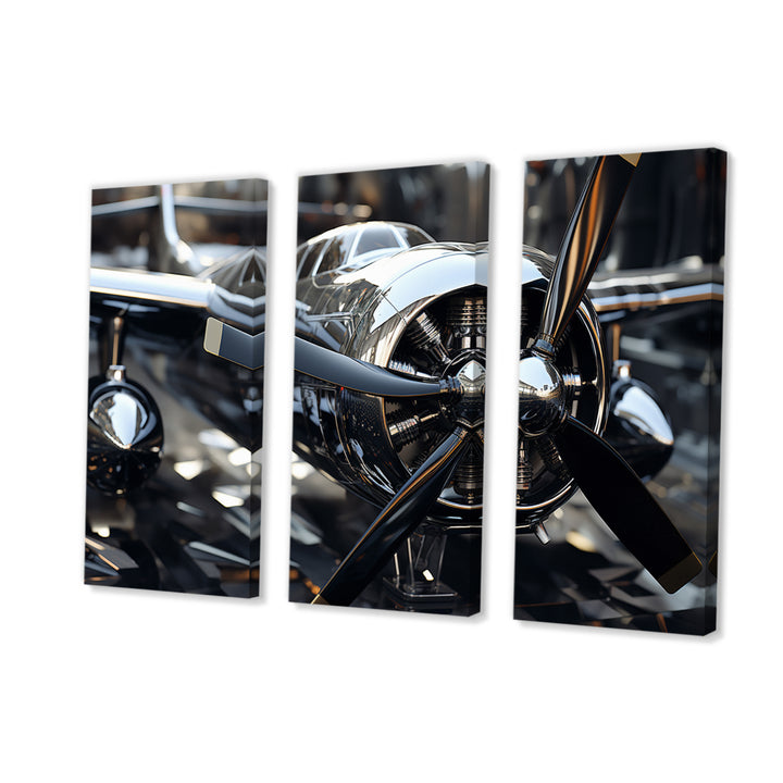 Plane With Abstracted Propellers - Multi-Panels