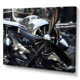 Plane With Abstracted Propellers - Plane Canvas Wall Art