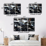 Plane With Abstracted Propellers - Plane Canvas Wall Art