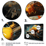 Plane Abstracted Velocity - Plane Canvas Wall Art