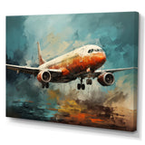 Plane Atmospheric Journey - Plane Canvas Wall Art