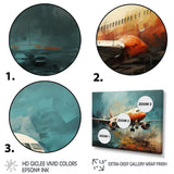 Plane Atmospheric Journey - Plane Canvas Wall Art