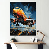 Plane In Dynamic Journey - Plane Canvas Wall Art