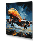 Plane In Dynamic Journey - Plane Canvas Wall Art