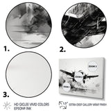 Expressive Plane Airborne - Plane Canvas Wall Art