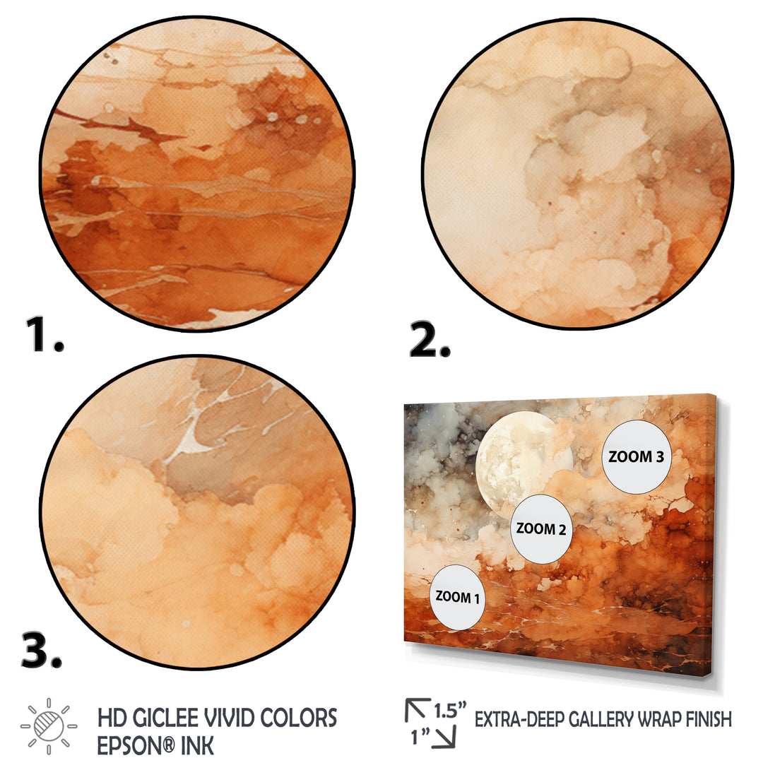 Brown Abstract Space Planet - Multi-Panels