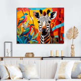 Pop Art Wildlife Zebra - Fashion Canvas Wall Art