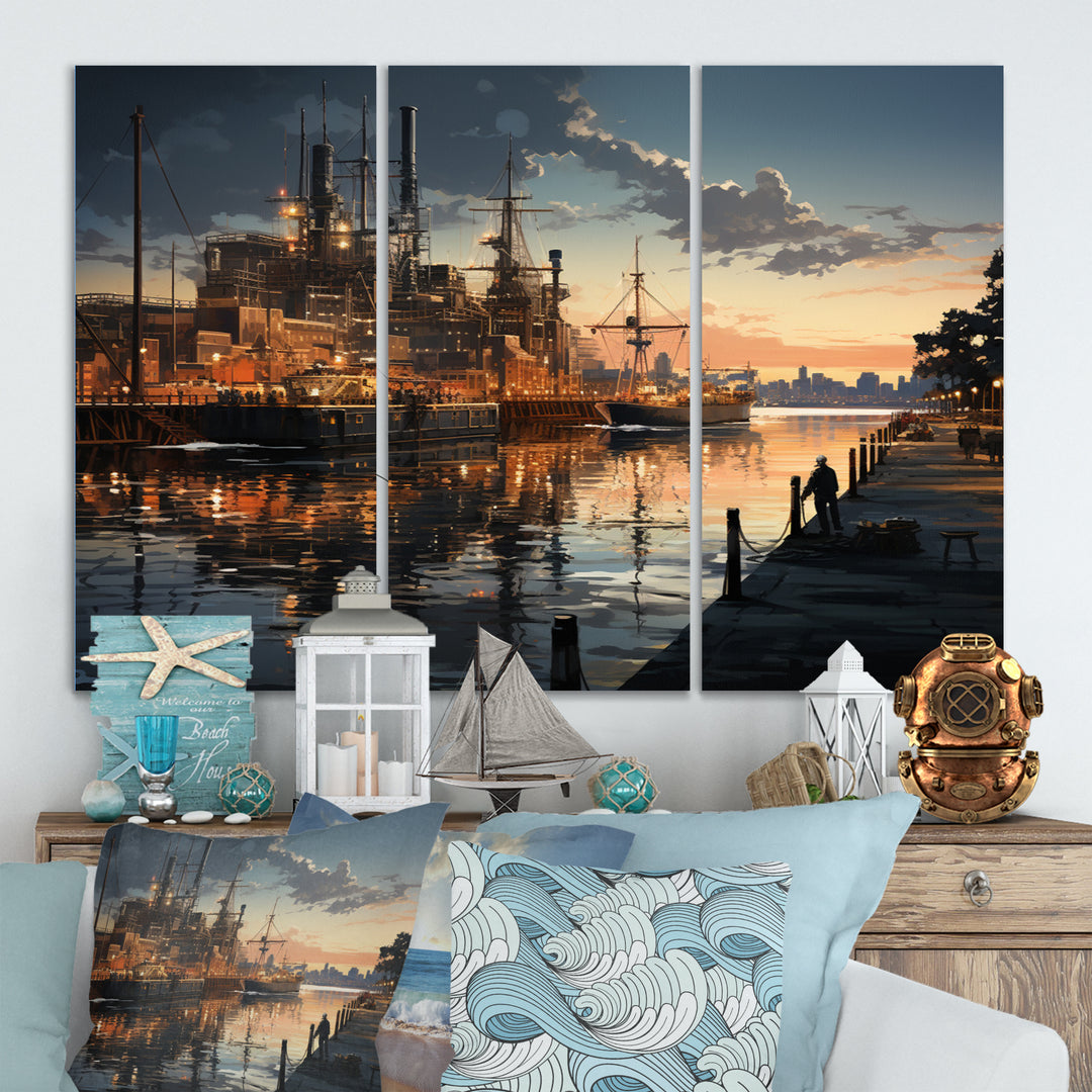 Port Industrial Elegance I - Multi-Panels