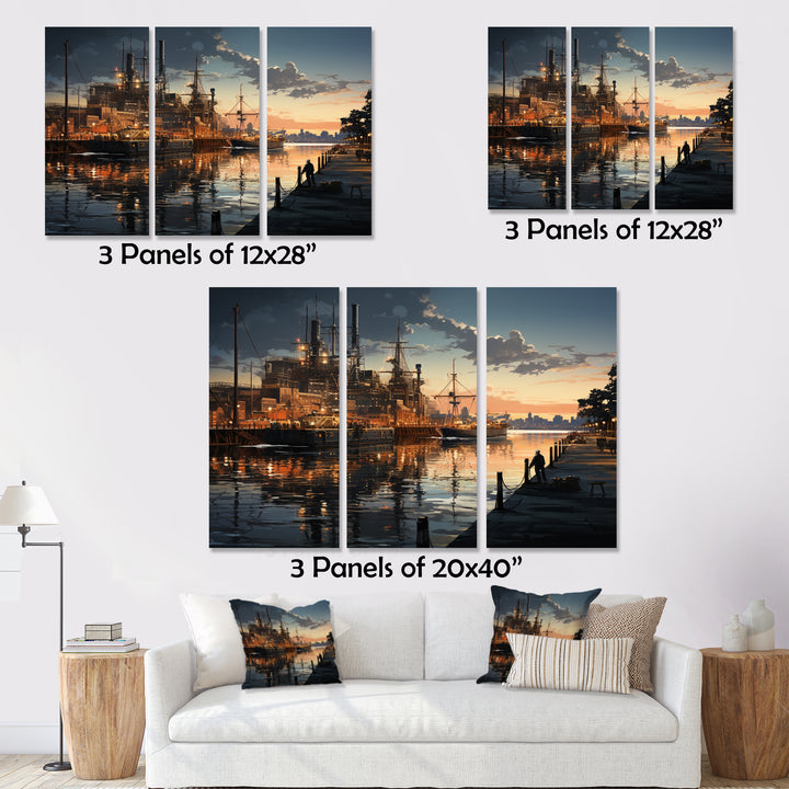 Port Industrial Elegance I - Multi-Panels
