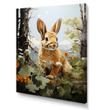 Rabbit Energetic Hopper Pastoral - Rabbit Wall Art Prints