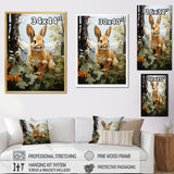 Rabbit Energetic Hopper Pastoral - Rabbit Wall Art Prints