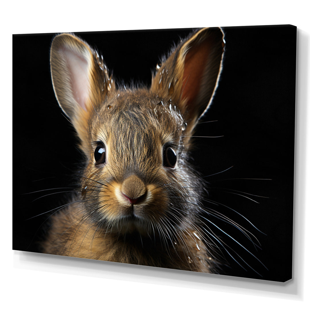 Cute Rabbit Portrait - Brown Rabbit Wall Art
