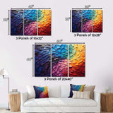 Abstract Rainbow Colorful Arch Collage - Landscapes Canvas Wall Art