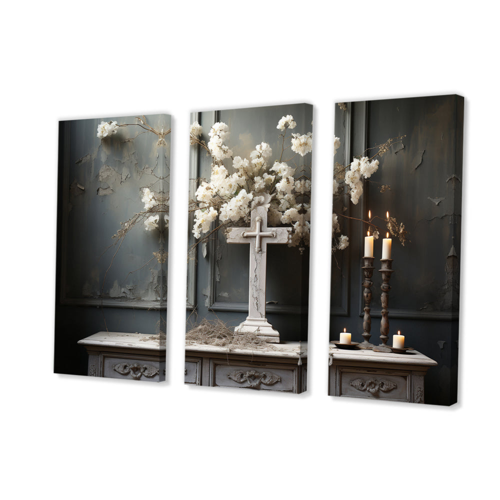 Religious Cross Transcendent Silence - Multi-Panels