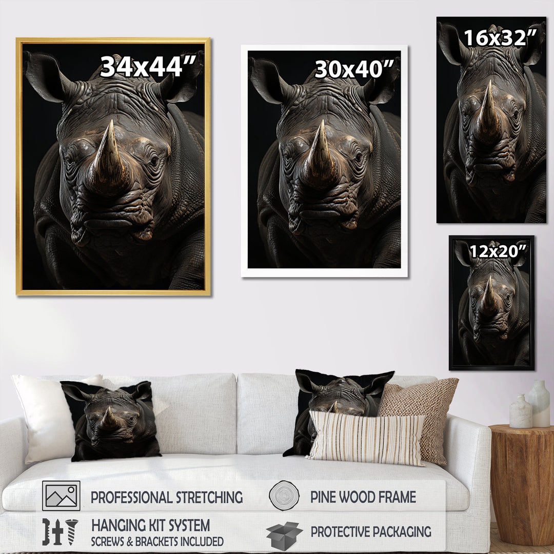 Rhinoceros Majestic Guardian - Rhinoceros Wall Art Prints