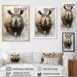 Rhinoceros Majestic Portrait - Gray Rhinoceros Wall Art