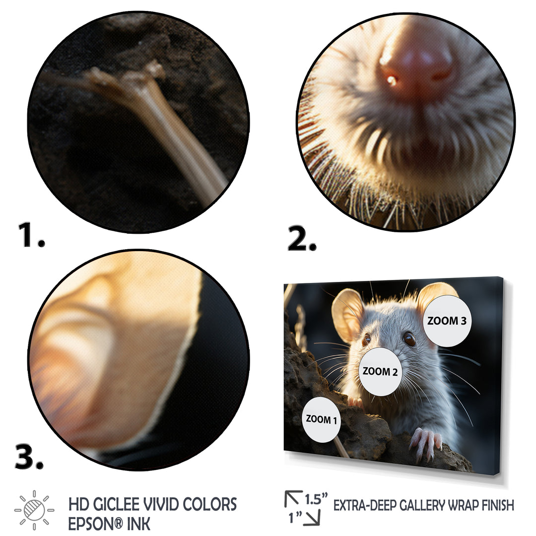 Cute Rodent Portrait - Rodent Canvas Wall Art