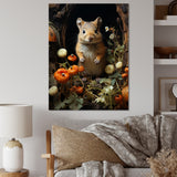 Cute Rodent In Flowers - Rodent Wall Decor