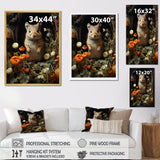 Cute Rodent In Flowers - Rodent Wall Decor
