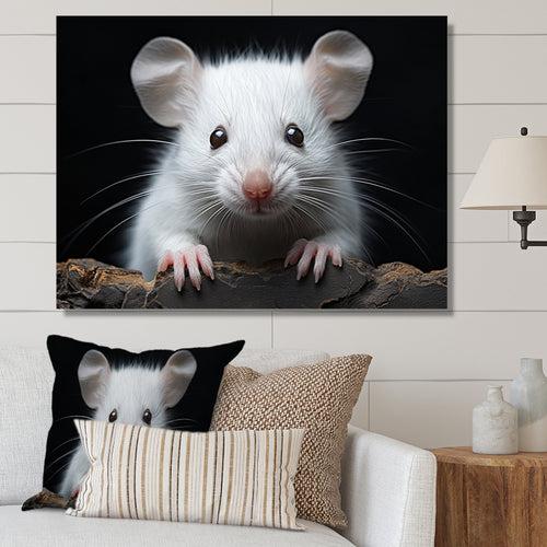 White Small Rodent Wonders - White Rodent Wall Art