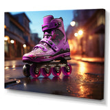 Roller blading roller skating Urban Glide - Skateboard Canvas Wall Art