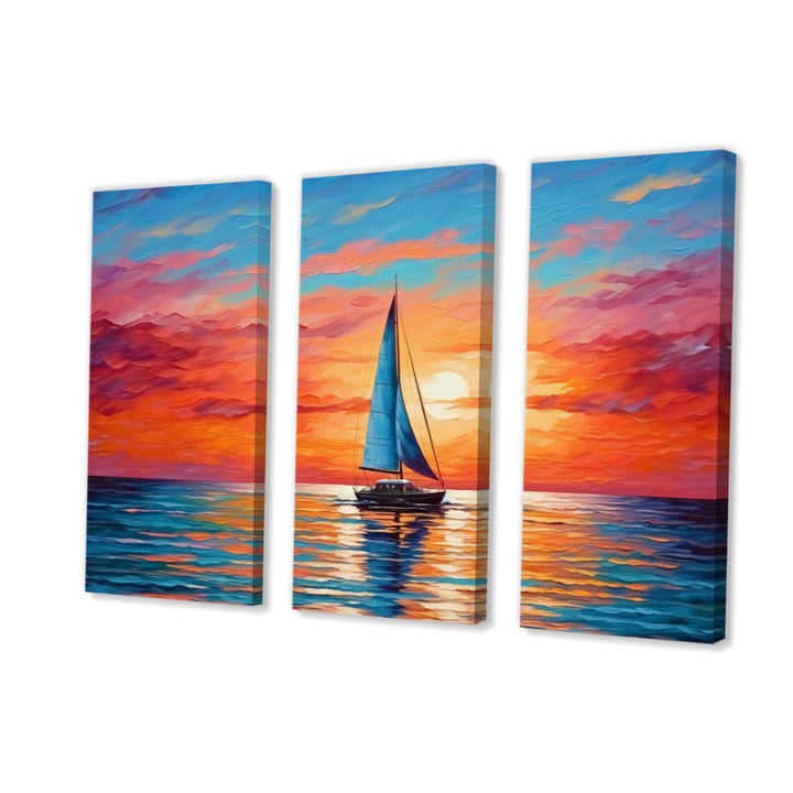Sailboat Abstract Horizon II - Multi-Panels