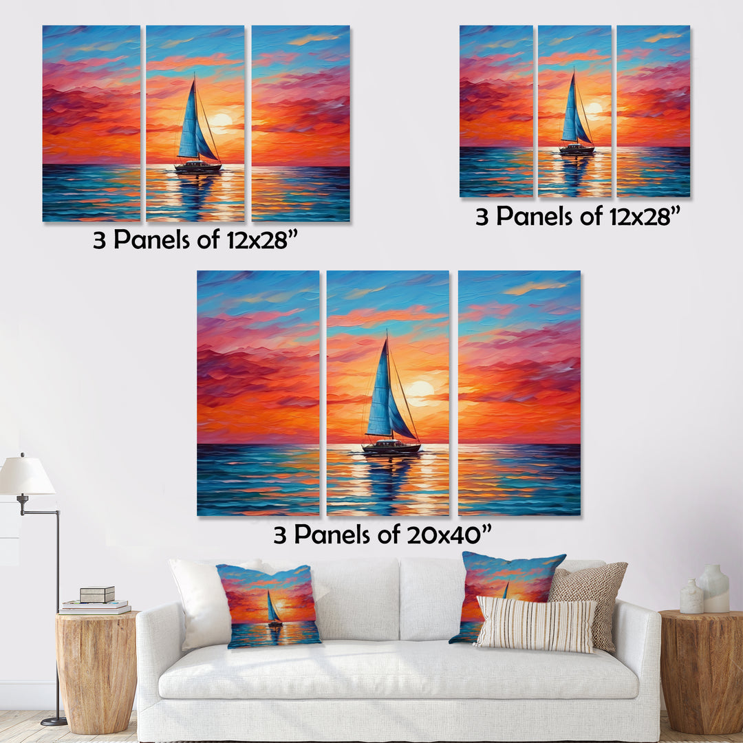 Sailboat Abstract Horizon II - Multi-Panels