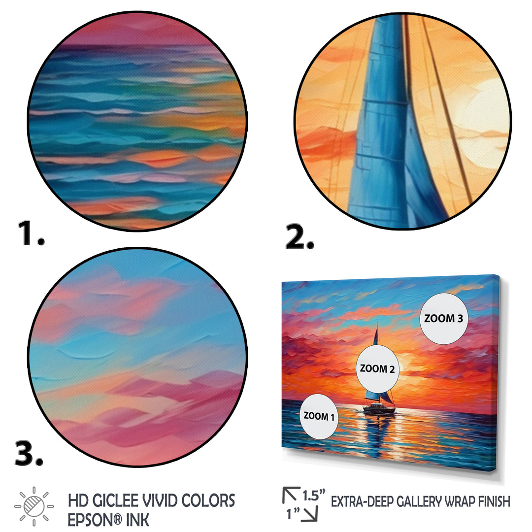 Sailboat Abstract Horizon II - Multi-Panels