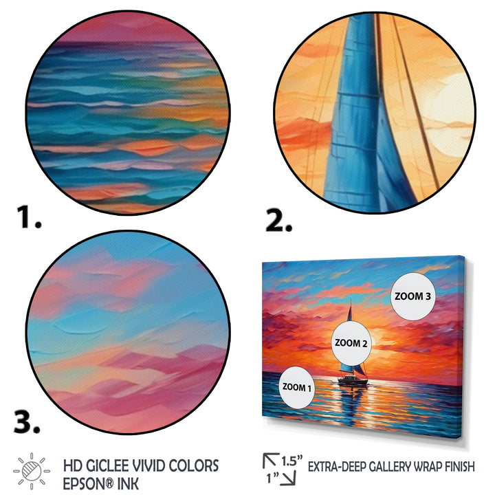 Sailboat Abstract Horizon II - Multi-Panels