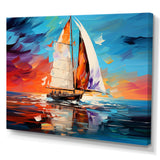 Sailboat Abstract Maritime I - Boat Sailing Canvas Wall Art