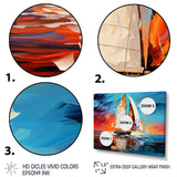 Sailboat Abstract Maritime I - Boat Sailing Canvas Wall Art