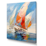 Sailboat Abstract Winds I - Transportation Canvas Wall Art