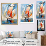 Sailboat Abstract Winds I - Transportation Canvas Wall Art