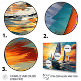 Sailboat Bold Regatta - Boat Sailing Canvas Wall Art