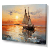 Sailboat Celestial Voyages II - Transportation Canvas Wall Art