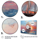 Sailboat Chromatic Sails - Boat Sailing Canvas Wall Art