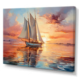 Sailboat Coastal Dreams I - Boat Sailing Canvas Wall Art