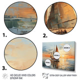 Minimalism Sailboat Rhythms I - Boat Sailing Canvas Wall Art