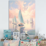 Sailboat Dreamy Regatta - Boat Sailing Canvas Wall Art