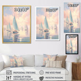 Sailboat Dreamy Regatta - Boat Sailing Canvas Wall Art