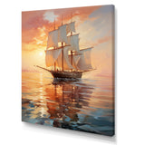 Sailboat Ethereal Waters I - Boat Sailing Canvas Wall Art